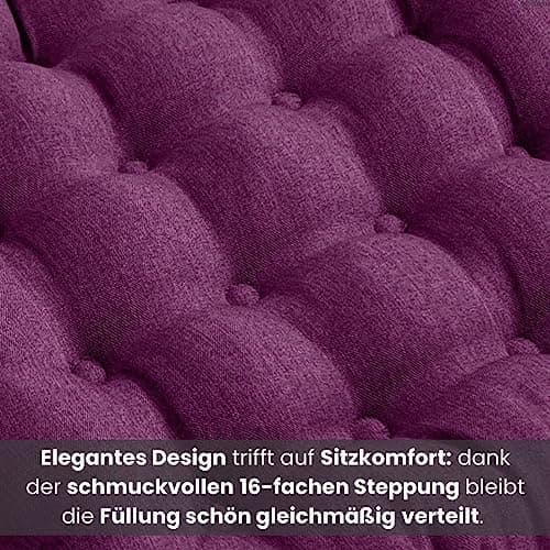 Wometo Sitzkissen Stuhl - dunkelgrau Oeko-TEX Sitzpolster mit Bändern für Indoor und Outdoor OEKO-TEX STANDARD 100  
Wom