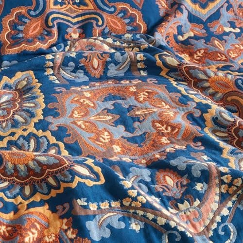 SOFTEXLY Boho Decke – Kuschelige Tagesdecke & Bettüberwurf 150x200cm, Aesthetic Design & Doppelseitige Musselin, Ideal f