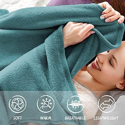 FARFALLAROSSA Oeko-TEX Flauschig Kuscheldecke 130x160 cm - Super Weiche Fleecedecke als Sofaüberwurf - Wohndecke Gelb OE