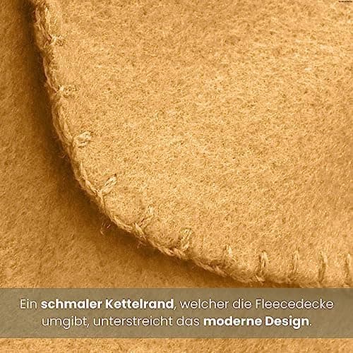 Wometo 2er Set Polar Fleecedecke OekoTex Lilaviolett Anti-Pilling Kettelrand