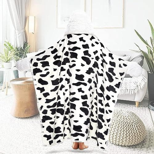 Rosa Sherpa Fleece Ärmeldecke für Frauen als Geschenk(te) warm und weich 152x125cm