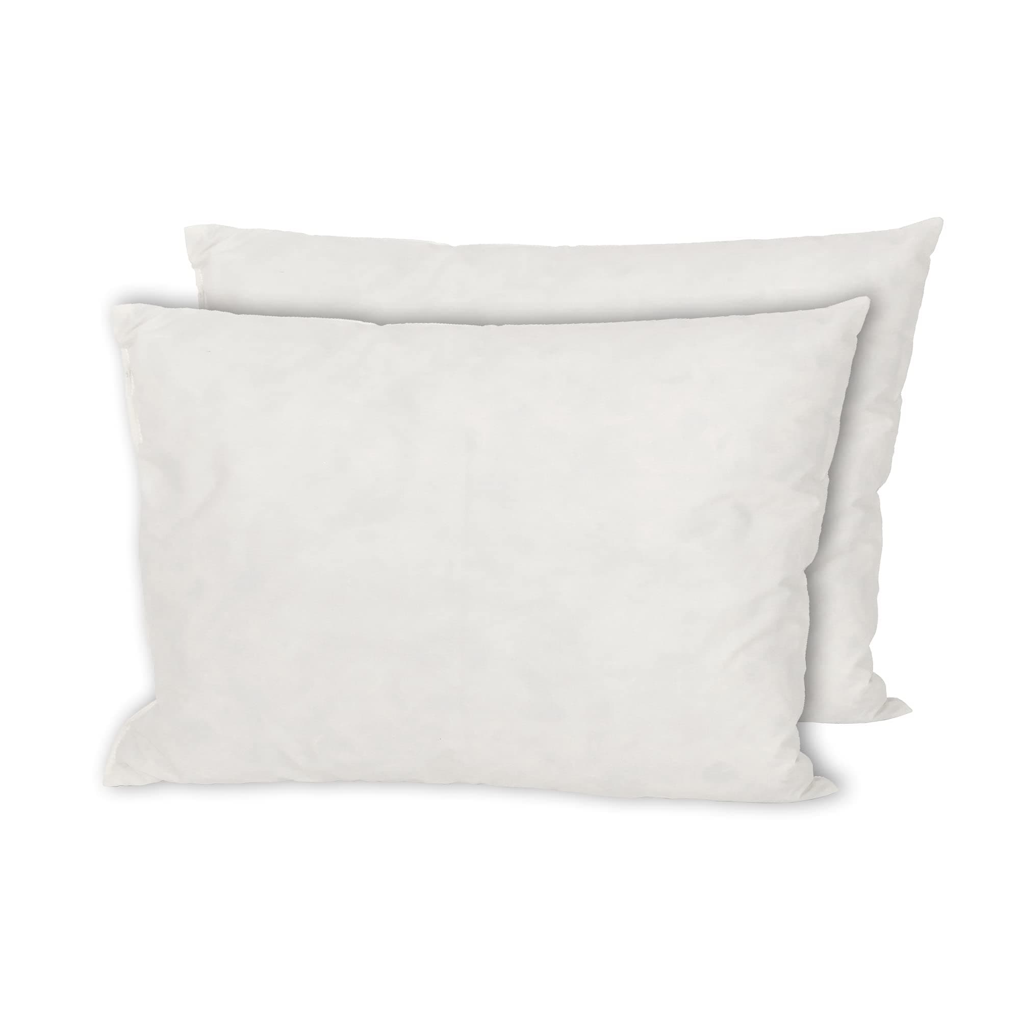 MSS e.K. 2er Set Federkissen | 30 x 40 cm | 100% Baumwolle | NOMITE Zertifiziert - milbenfrei